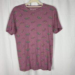 MENS‎ KNICKERBOCKER DONUTS Raspberry MARBLE T-SHIRT SIZE M Tee